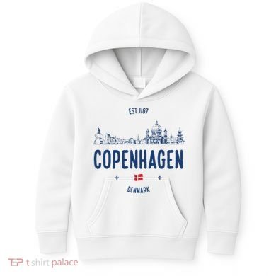 Copenhagen Denmark Travel Kids Hoodie