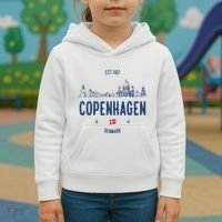 Copenhagen Denmark Travel Kids Hoodie thumb 3
