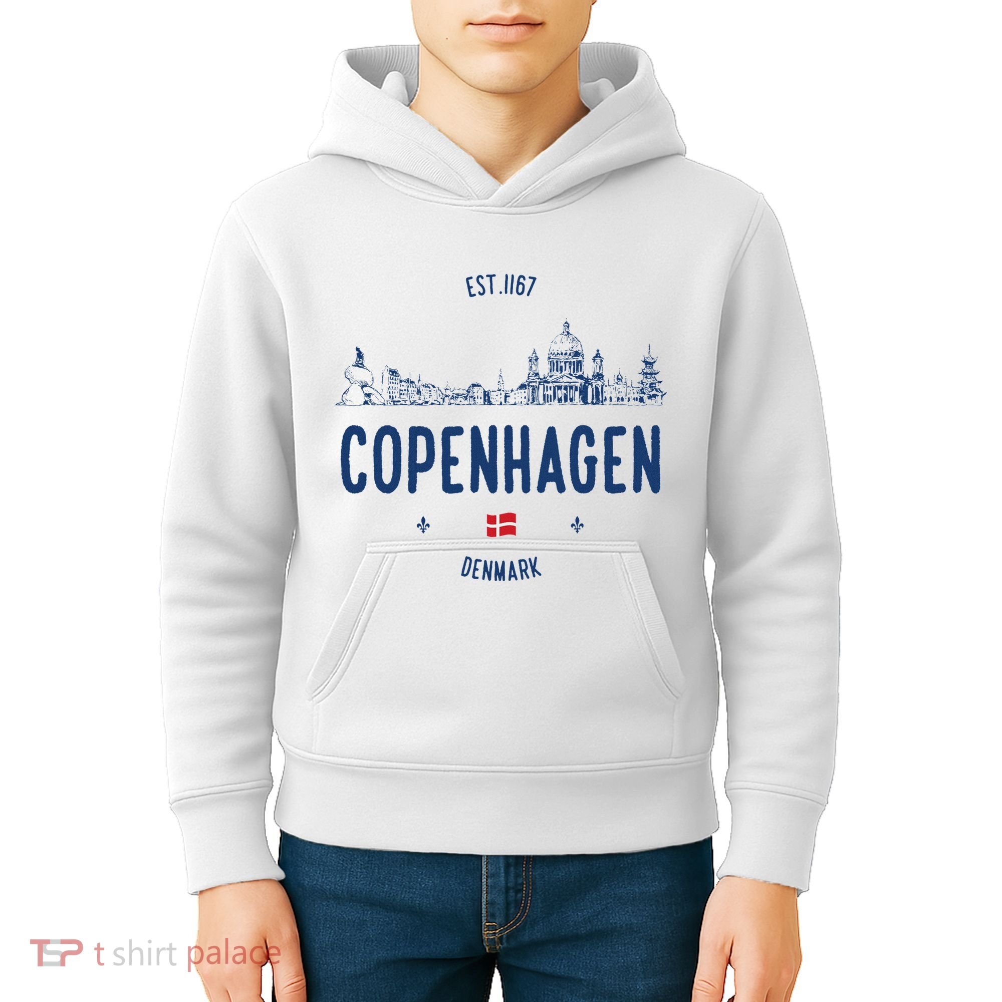 Copenhagen Denmark Travel Kids Hoodie
