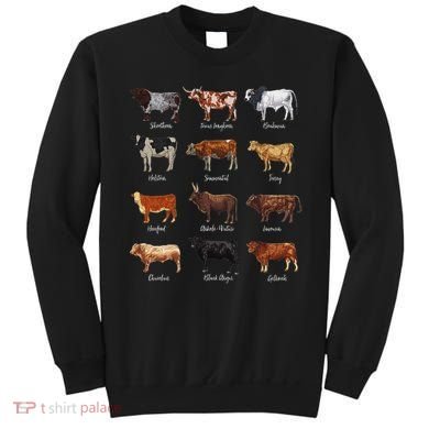 Cattle Drawings Types Of Cows Sweatshirt