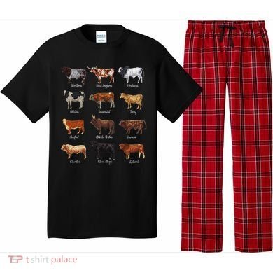 Cattle Drawings Types Of Cows Pajama Set