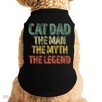 Cat Dad The The Myth The Legend Great Gift FatherS Day Gift Doggie Tank thumb 0