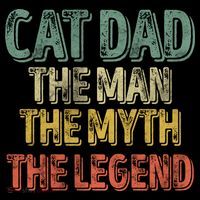 Cat Dad The The Myth The Legend Great Gift FatherS Day Gift Doggie Tank thumb 4