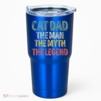 Cat Dad The The Myth The Legend Great Gift FatherS Day Gift Tumbler thumb 0