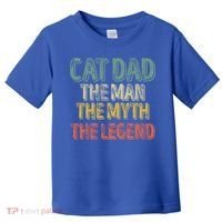 Cat Dad The The Myth The Legend Great Gift FatherS Day Gift Toddler T-Shirt thumb 0