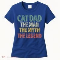 Cat Dad The The Myth The Legend Great Gift FatherS Day Gift Women's T-Shirt thumb 0