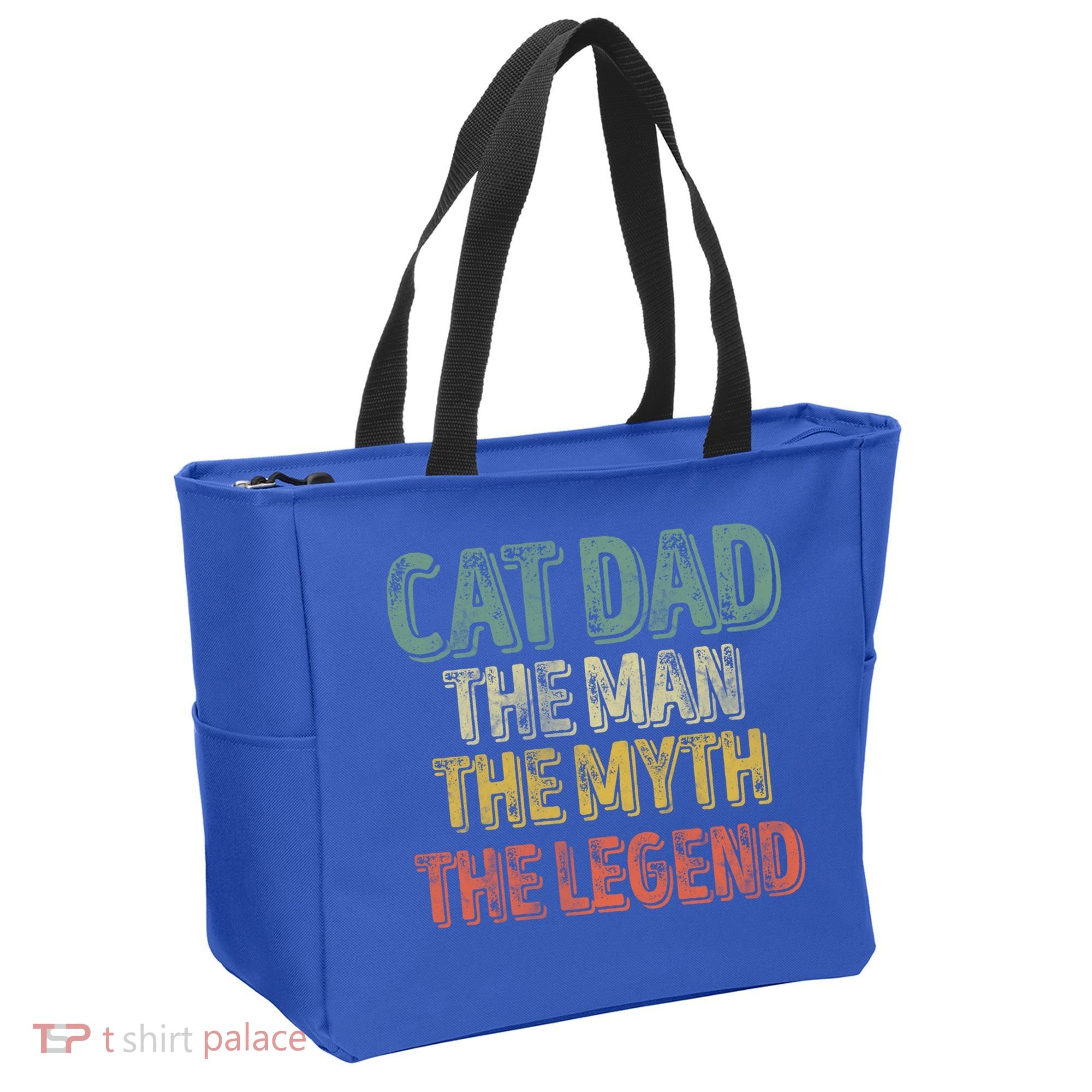 Cat Dad The The Myth The Legend Great Gift FatherS Day Gift Tote Bag