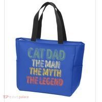 Cat Dad The The Myth The Legend Great Gift FatherS Day Gift Tote Bag thumb 3