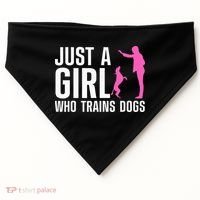 Cute Dog Trainer For Training Dog Lover Owner USA-Made Doggie Bandana thumb 0
