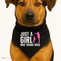 Cute Dog Trainer For Training Dog Lover Owner USA-Made Doggie Bandana thumb 1