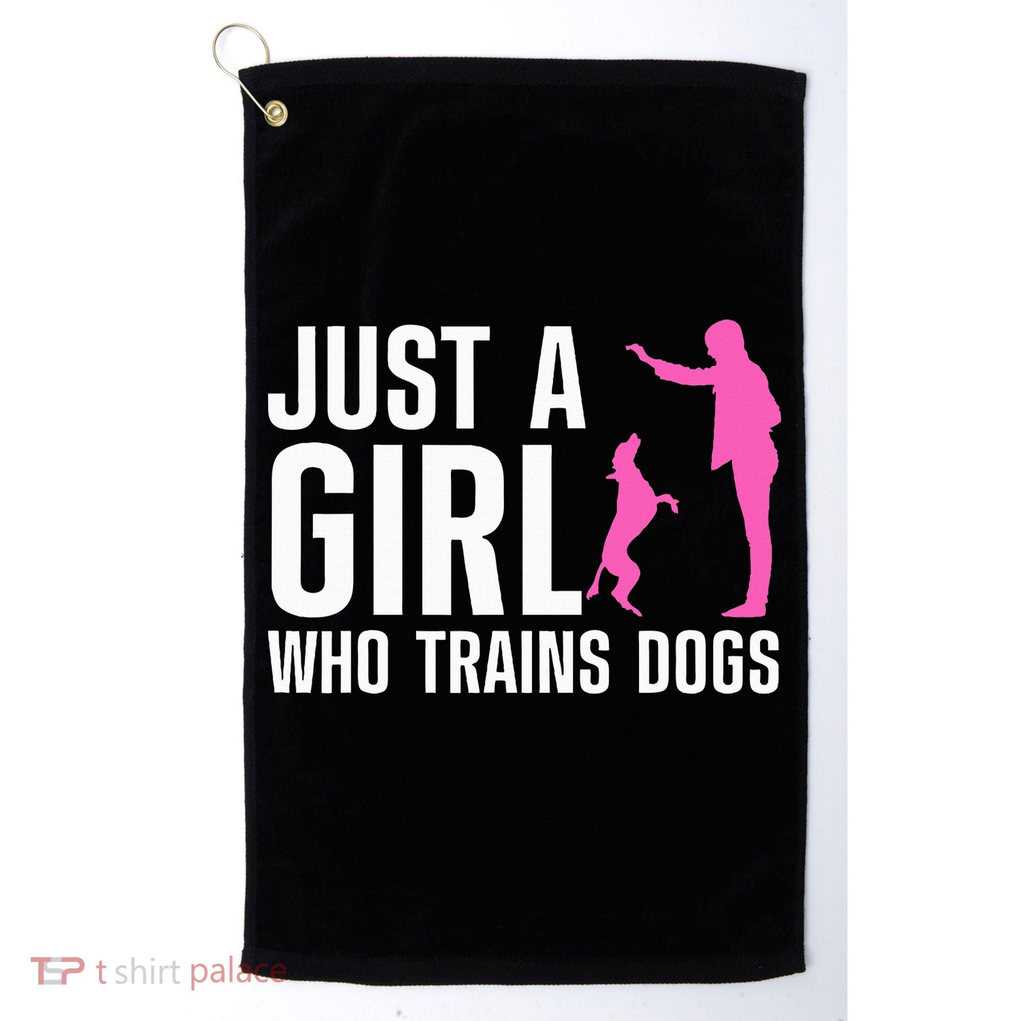 Cute Dog Trainer For Training Dog Lover Owner Golf Towel