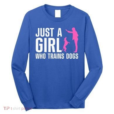 Cute Dog Trainer For Training Dog Lover Owner Long Sleeve Shirt