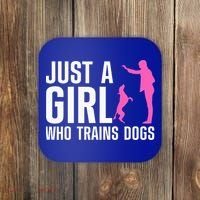 Cute Dog Trainer For Training Dog Lover Owner Coaster thumb 0