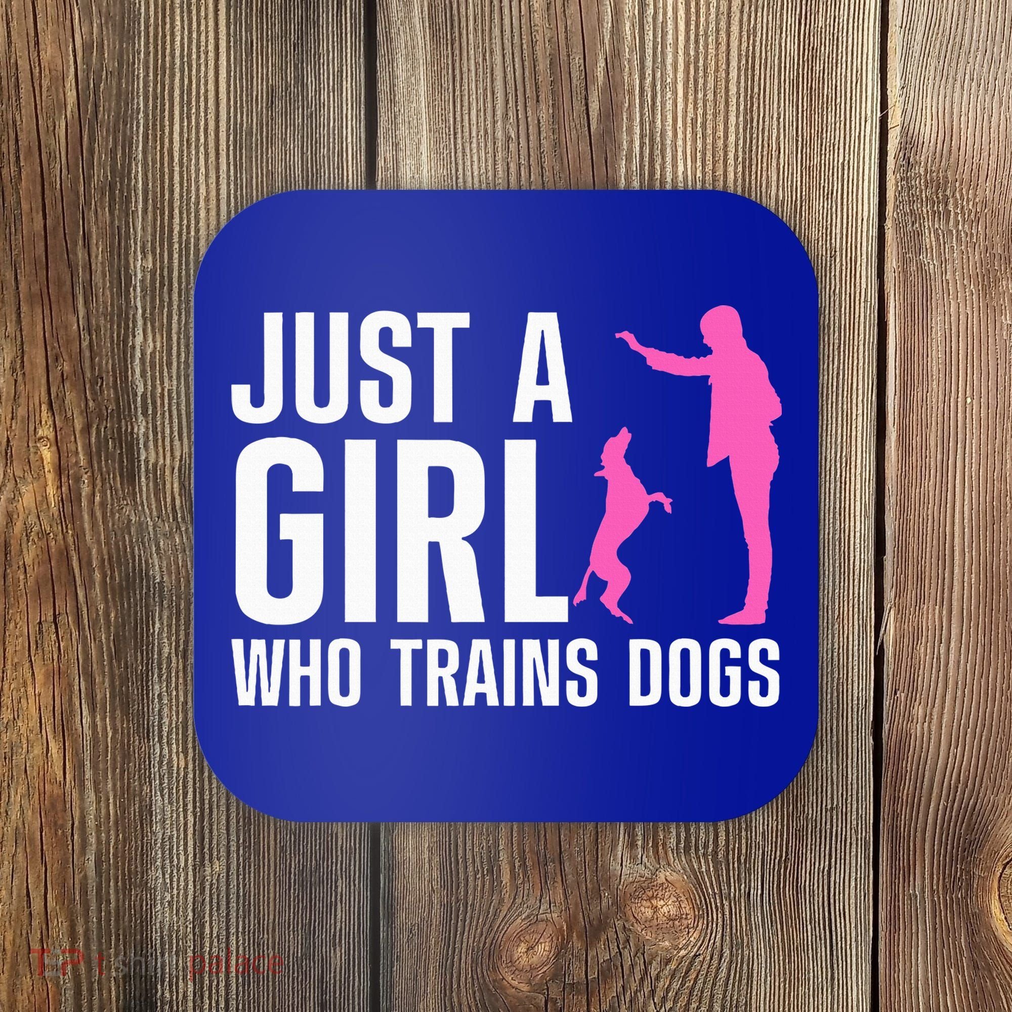 Cute Dog Trainer For Training Dog Lover Owner Coaster