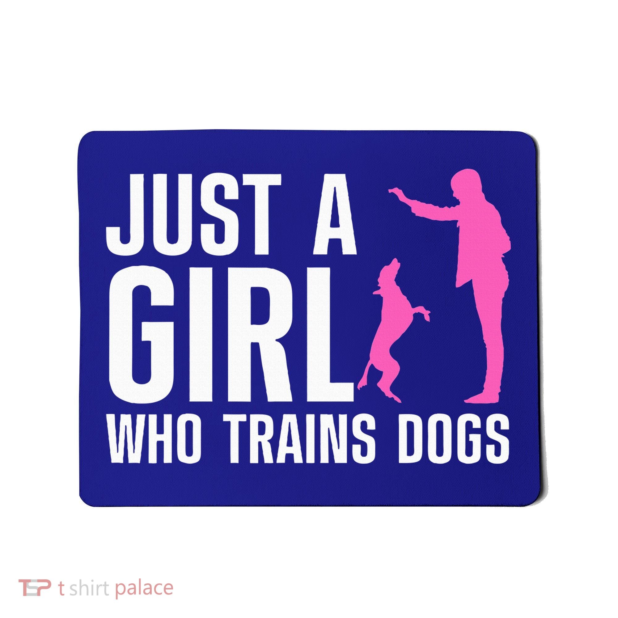 Cute Dog Trainer For Training Dog Lover Owner Mousepad