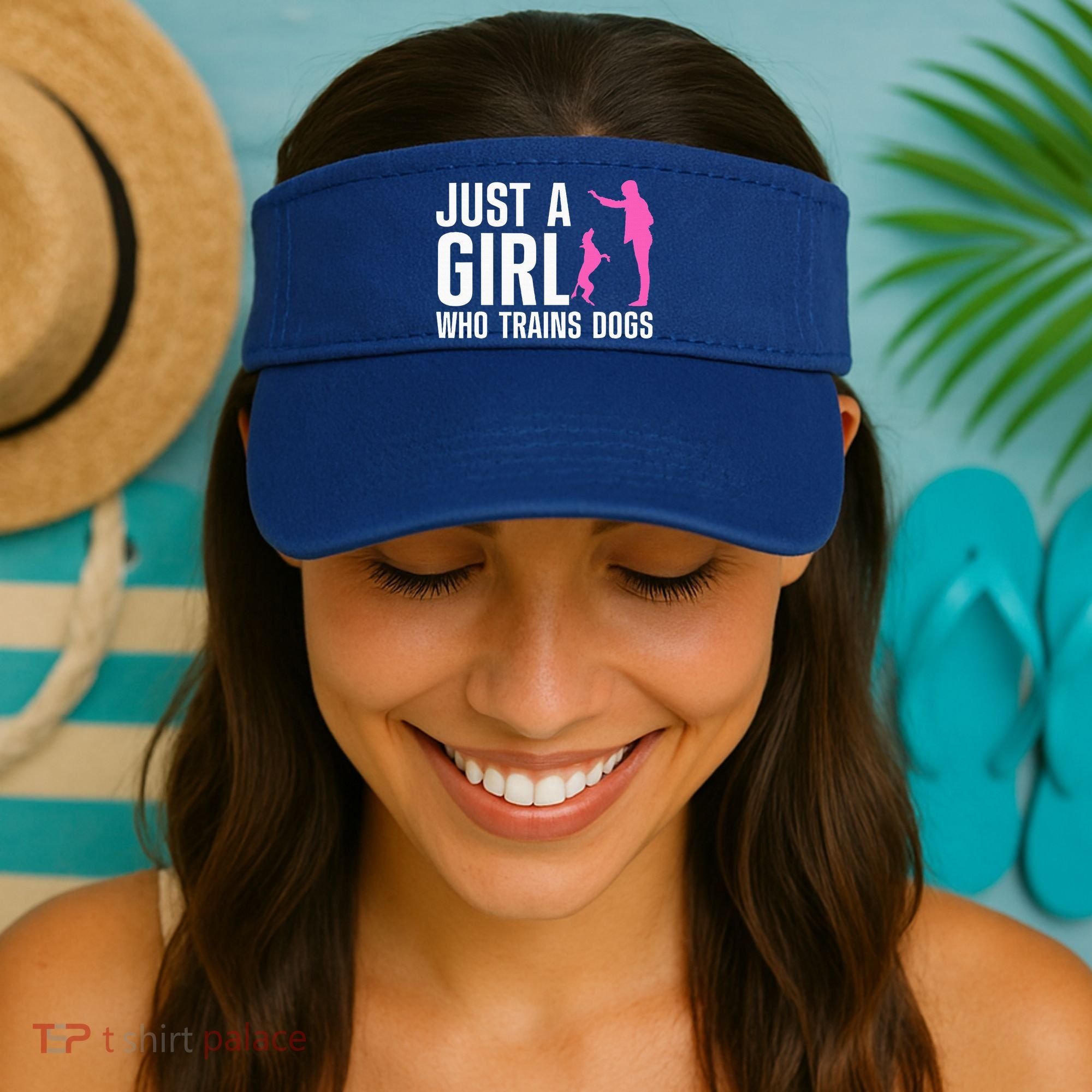 Cute Dog Trainer For Training Dog Lover Owner Visor