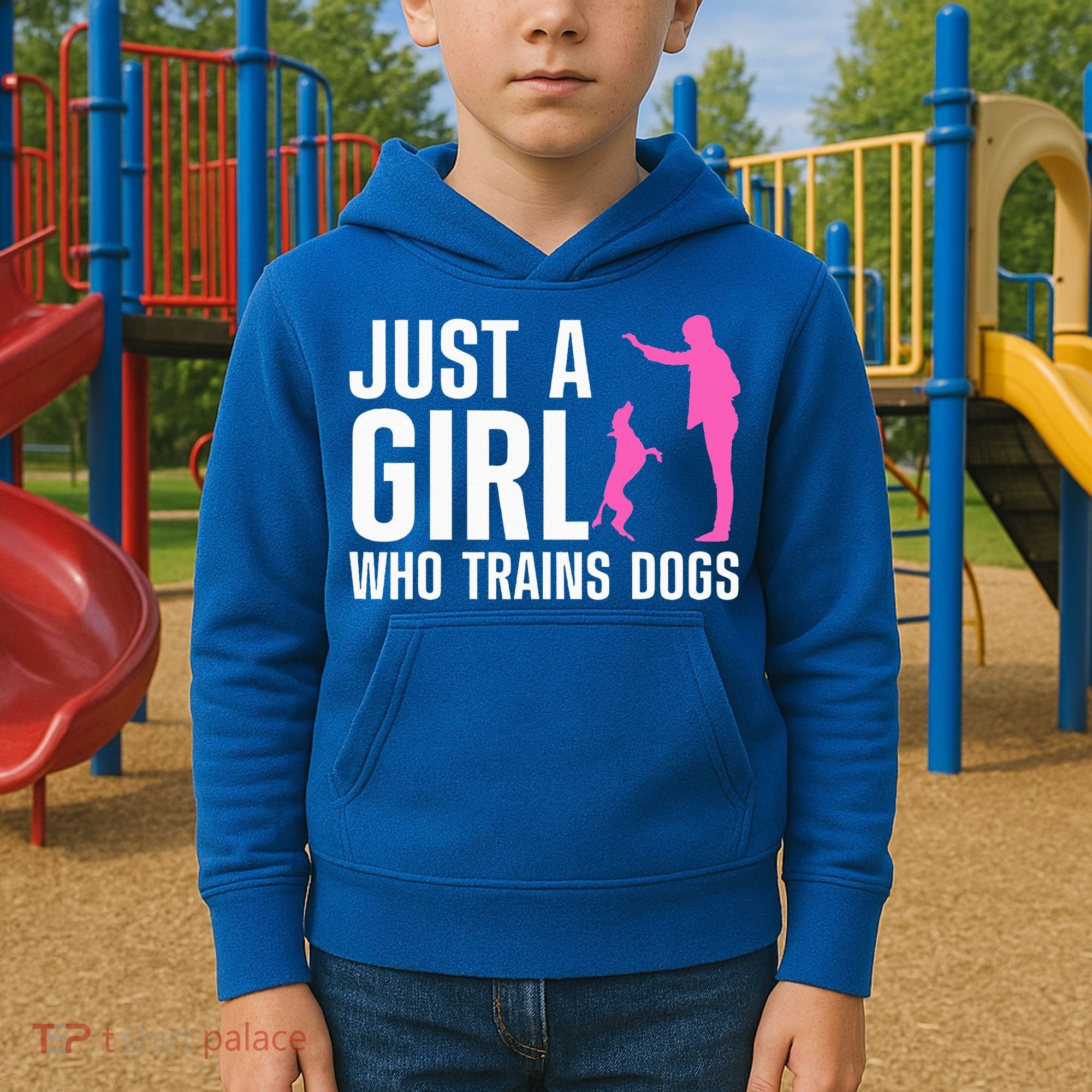 Cute Dog Trainer For Training Dog Lover Owner Kids Hoodie