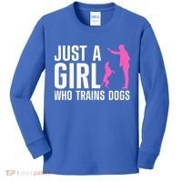 Cute Dog Trainer For Training Dog Lover Owner Kids Long Sleeve Shirt thumb 0