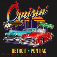 Cruisin Detroit To Pontiac Clasic Cars Women's Tank Top thumb 5