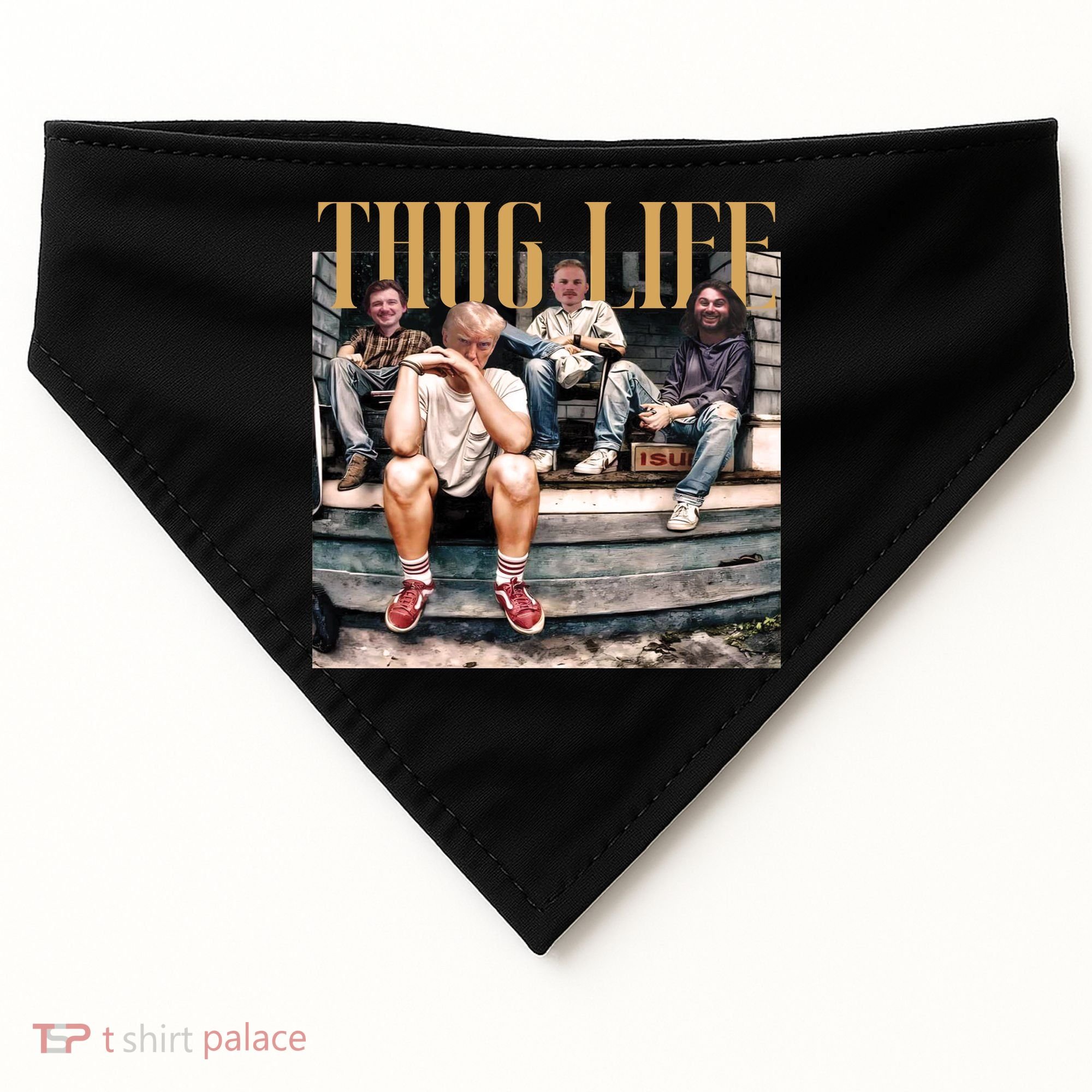 Cool Donald Trump Thug Life USA-Made Doggie Bandana