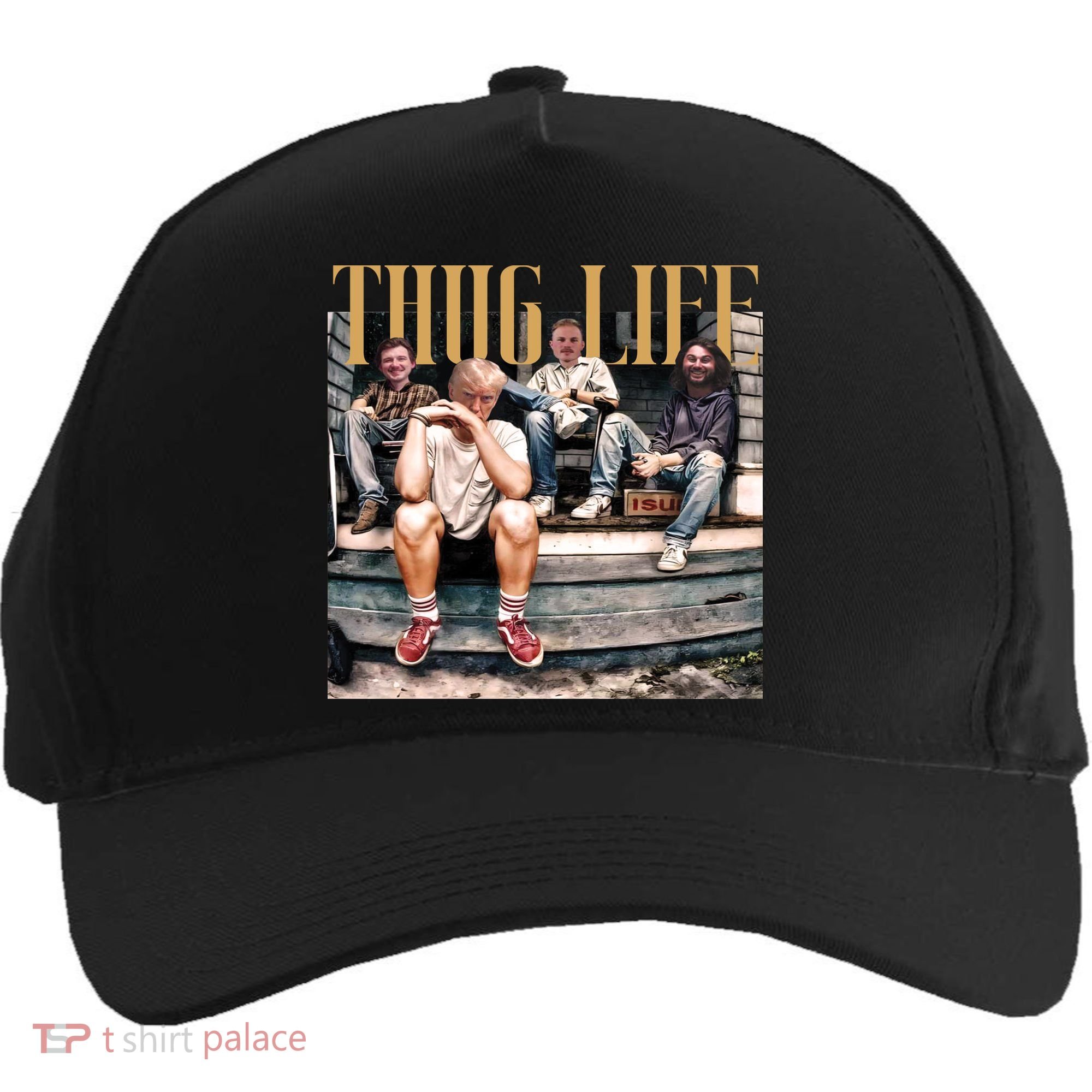 Cool Donald Trump Thug Life Five-Panel Snapback Cap