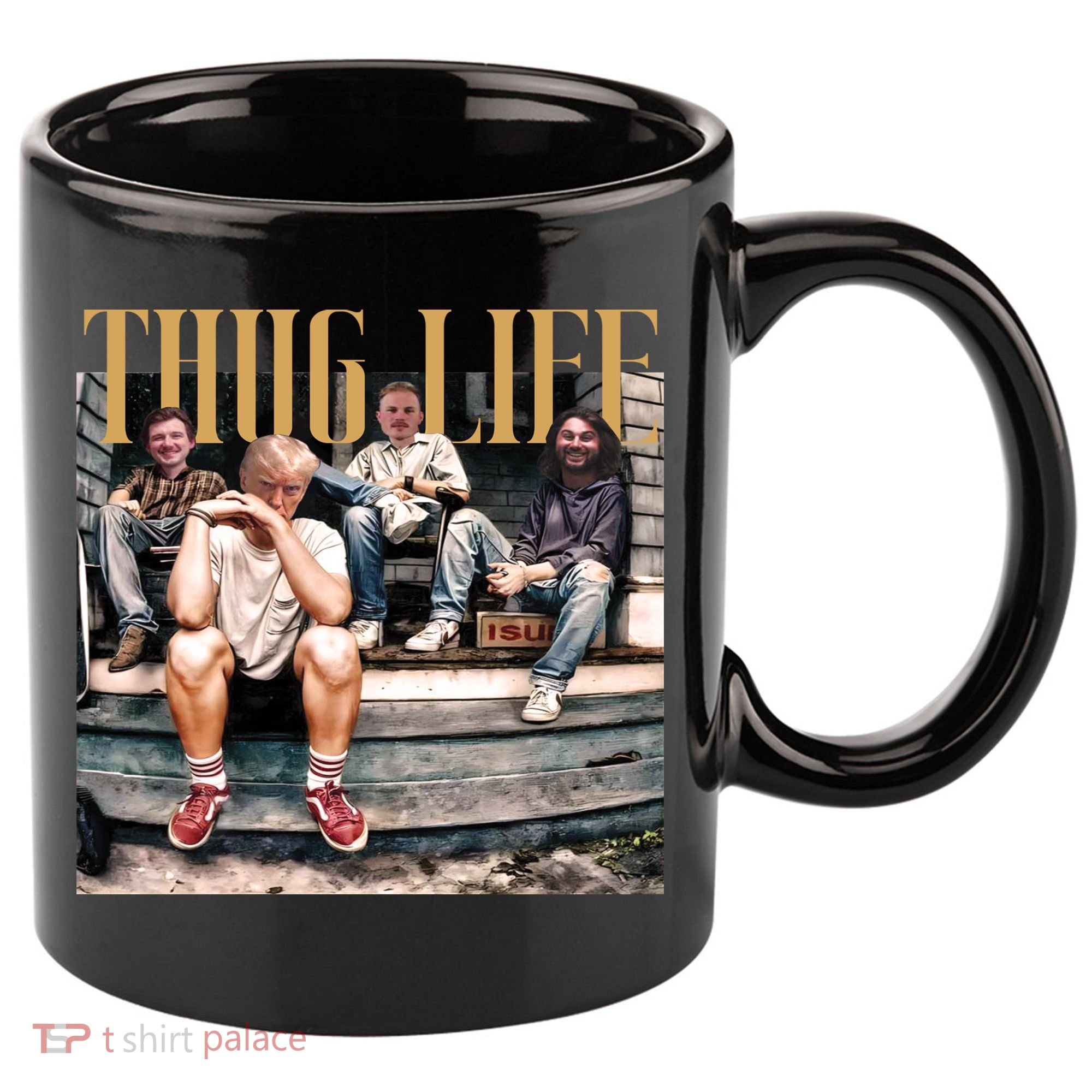 Cool Donald Trump Thug Life 11oz C Handle Ceramic Mug