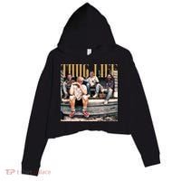 Cool Donald Trump Thug Life Crop Fleece Hoodie thumb 0