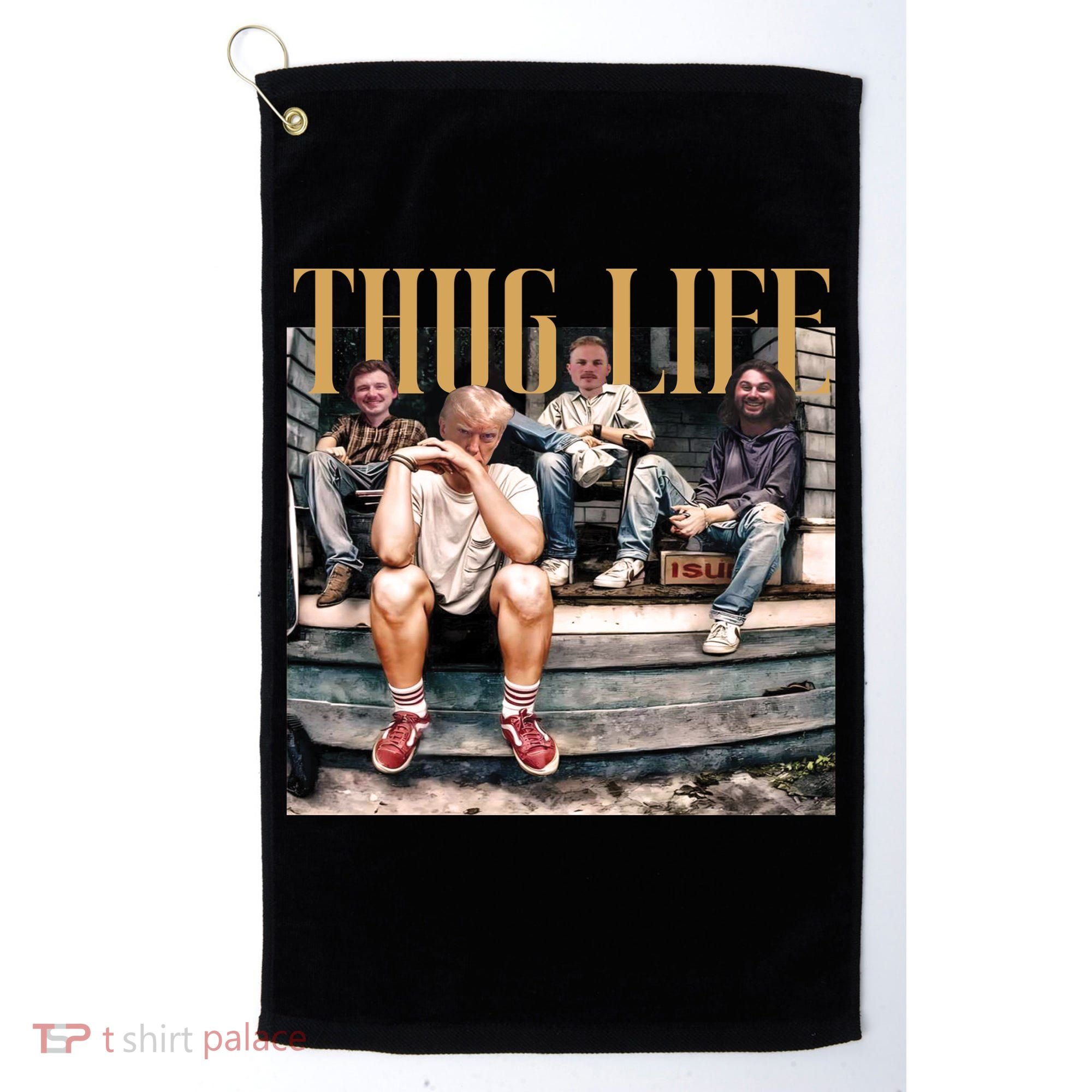 Cool Donald Trump Thug Life Golf Towel