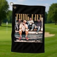 Cool Donald Trump Thug Life Golf Towel thumb 1