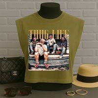 Cool Donald Trump Thug Life Garment-Dyed Women's Muscle Tee thumb 3