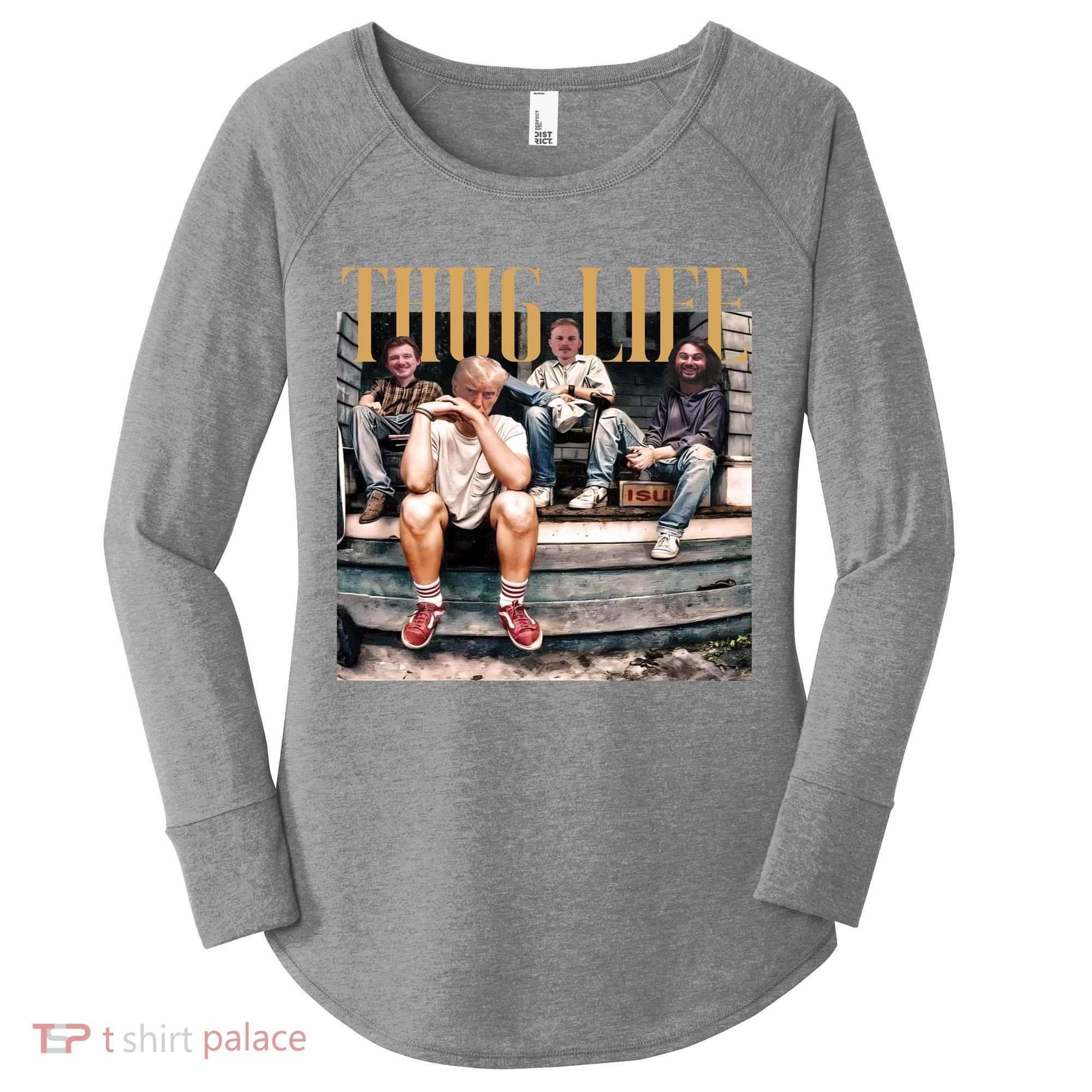 Cool Donald Trump Thug Life Women's Perfect Tri Tunic Long Sleeve Shirt