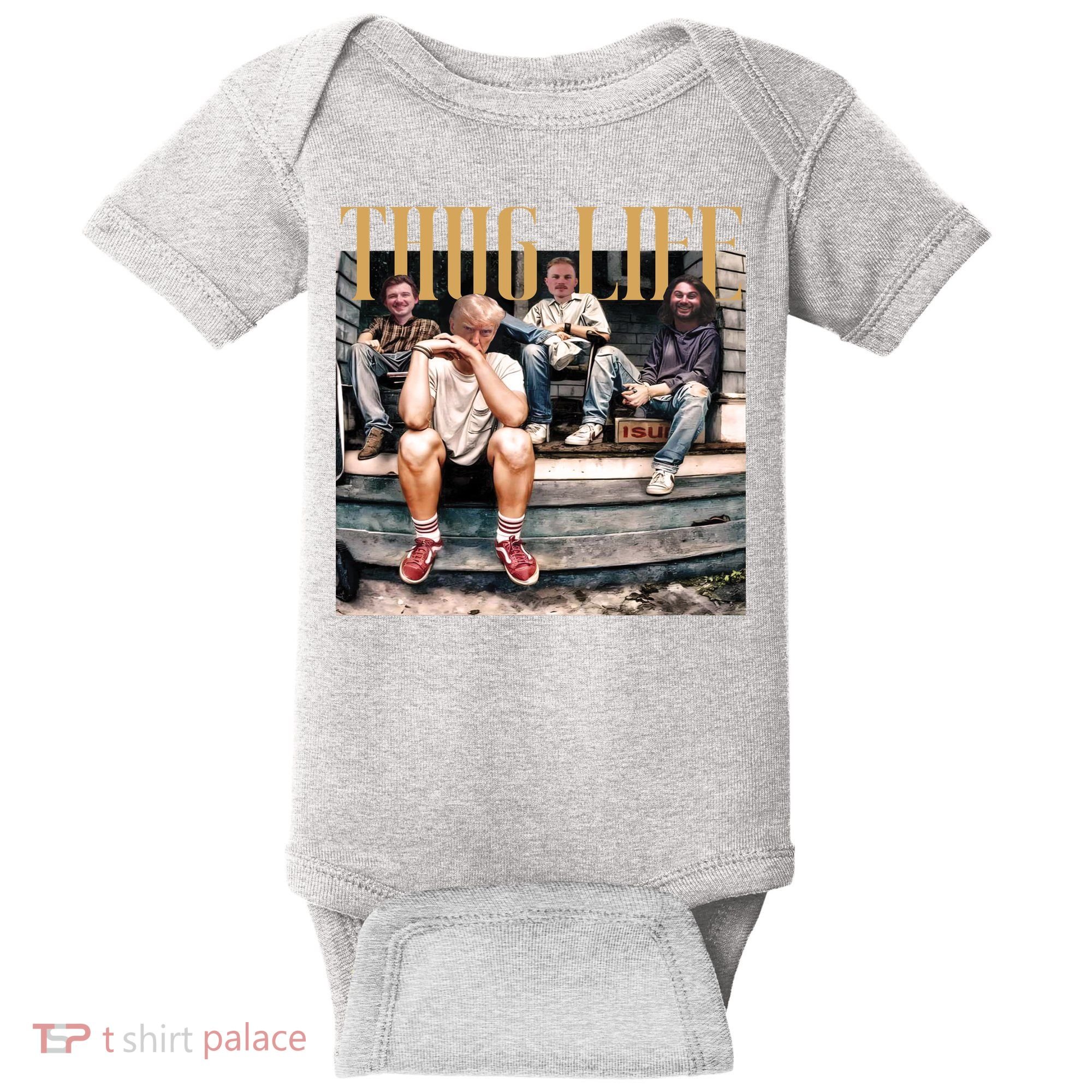 Cool Donald Trump Thug Life Baby Bodysuit