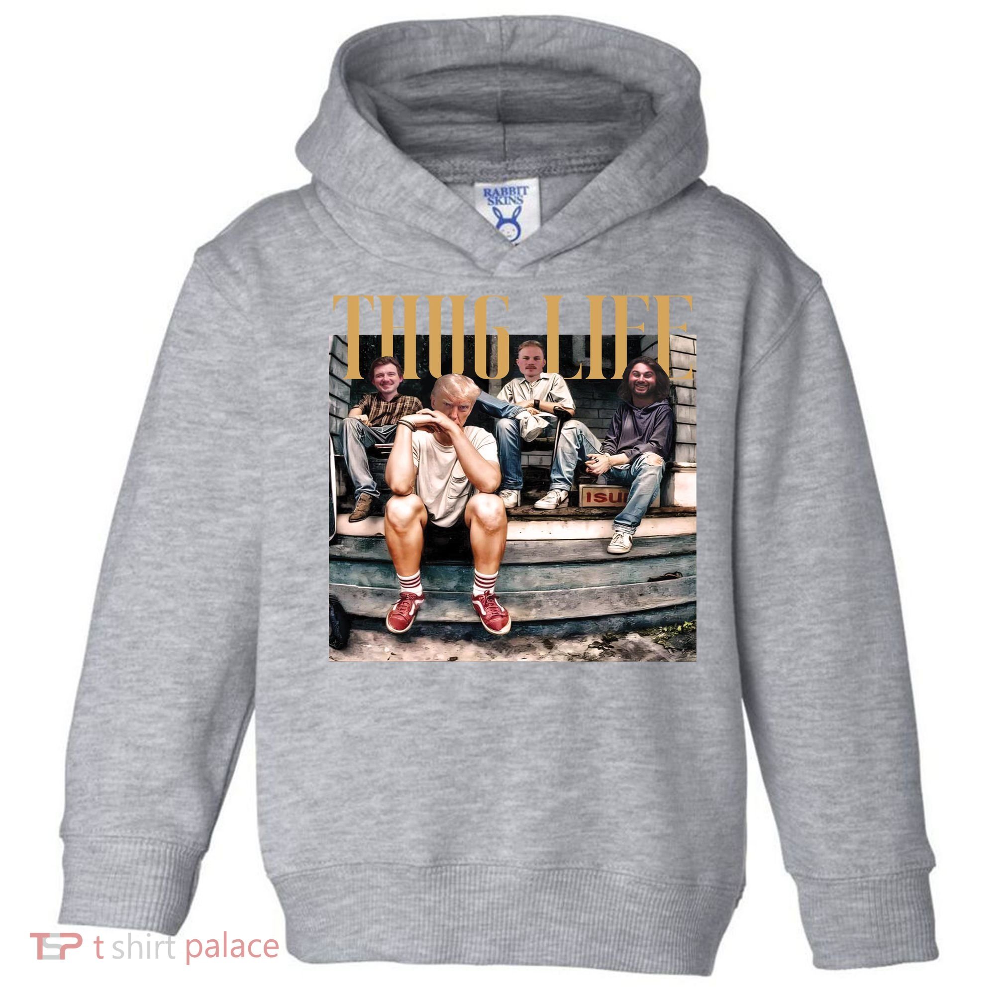 Cool Donald Trump Thug Life Toddler Hoodie