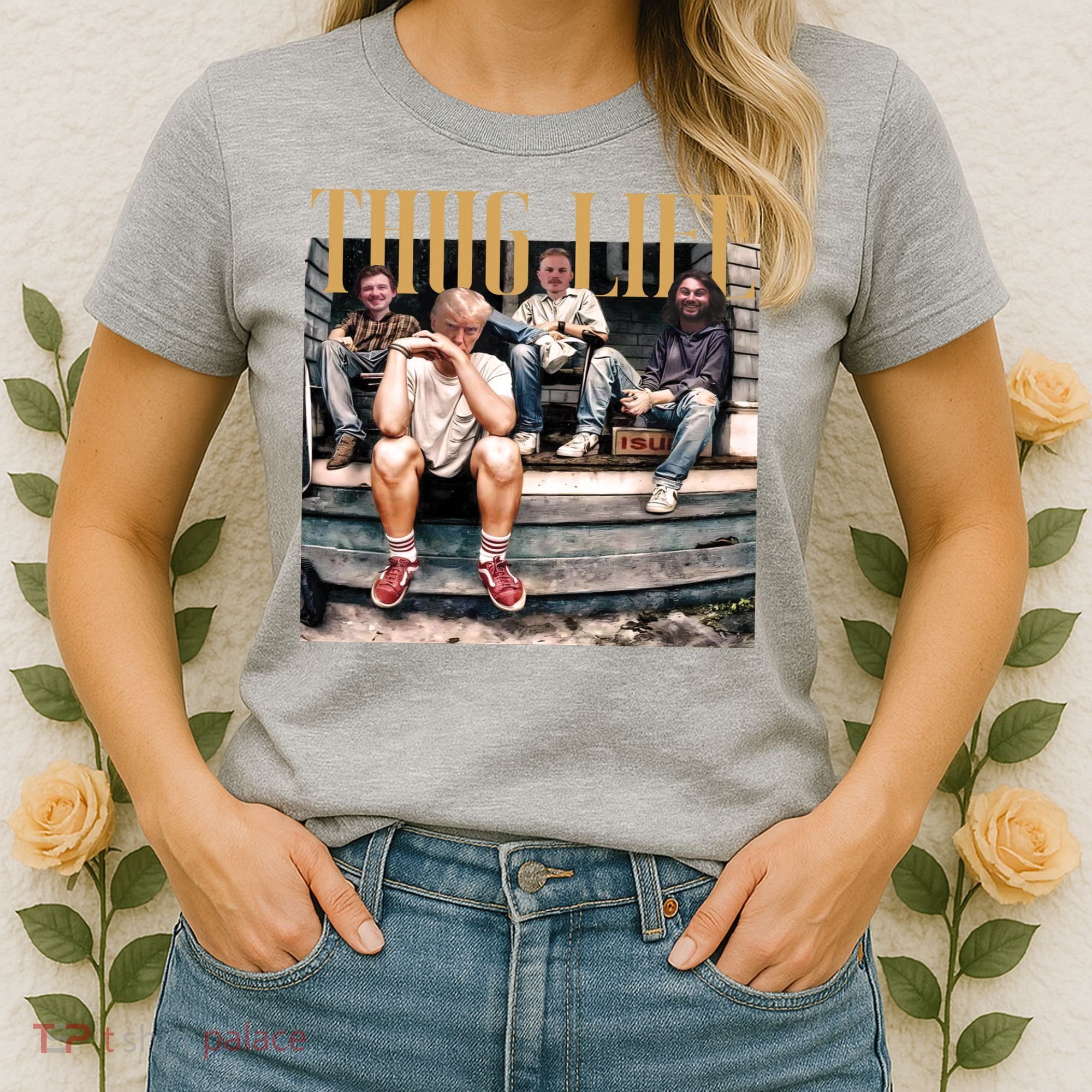 Cool Donald Trump Thug Life Women's T-Shirt
