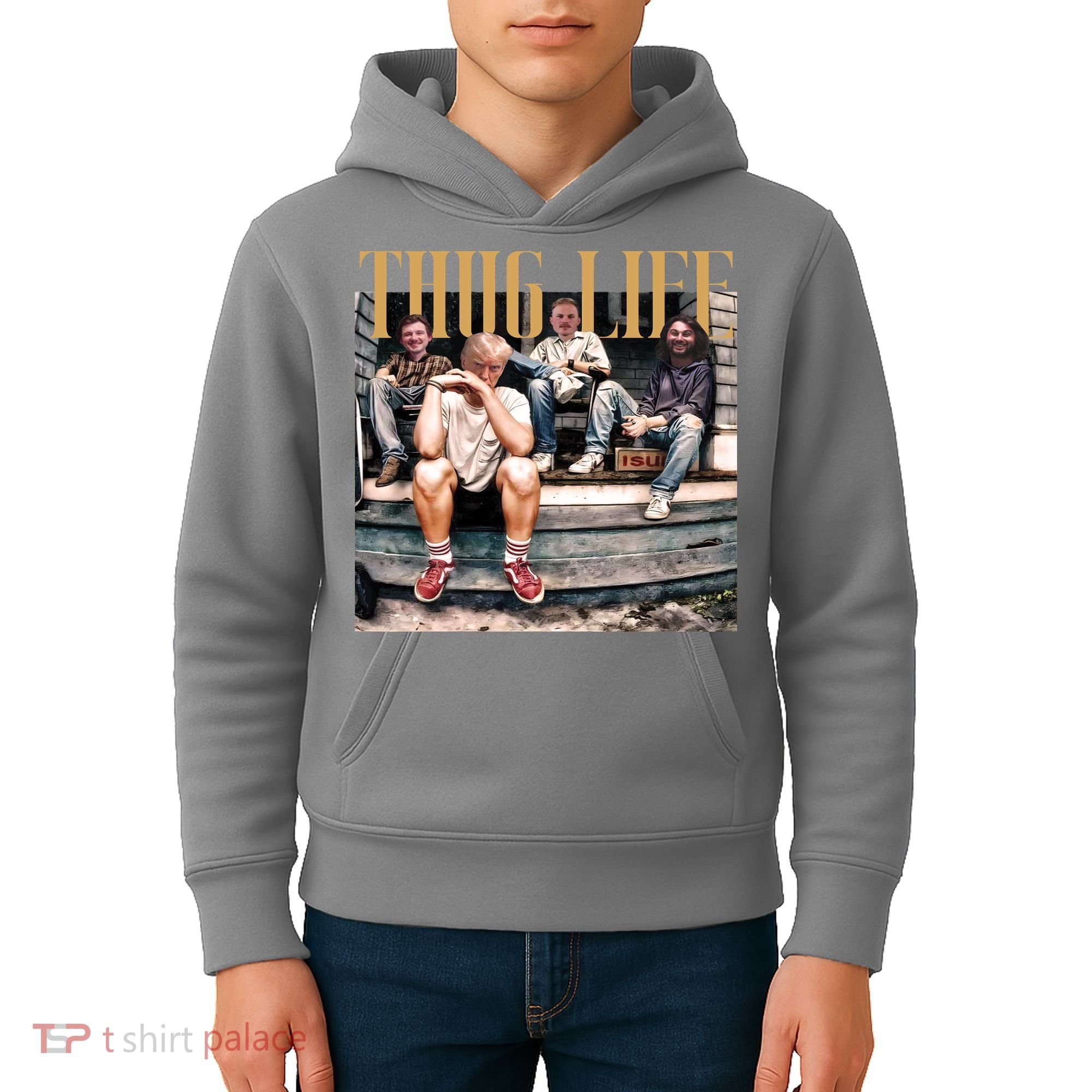 Cool Donald Trump Thug Life Kids Hoodie