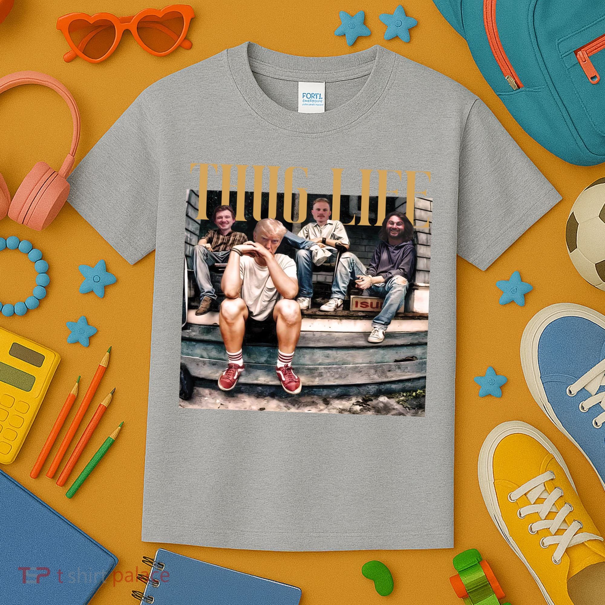 Cool Donald Trump Thug Life Kids T-Shirt