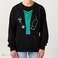 Cool Doctor Uniform Halloween Costume Funny Lazy Diy Gift Women's Sweatshirt thumb 0