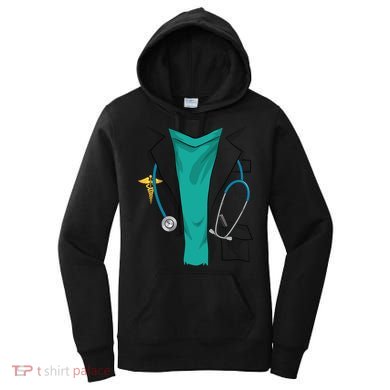 Cool Doctor Uniform Halloween Costume Funny Lazy Diy Gift Women's Hoodie
