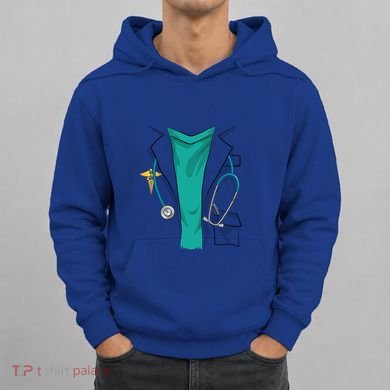 Cool Doctor Uniform Halloween Costume Funny Lazy Diy Gift Hoodie