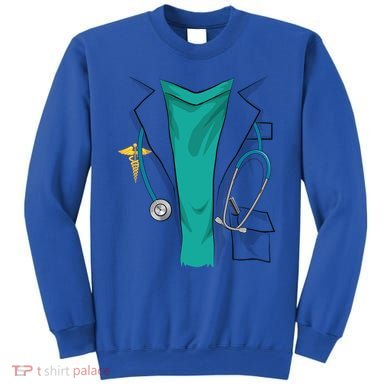 Cool Doctor Uniform Halloween Costume Funny Lazy Diy Gift Sweatshirt