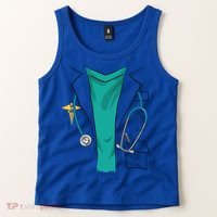 Cool Doctor Uniform Halloween Costume Funny Lazy Diy Gift Tank Top thumb 2