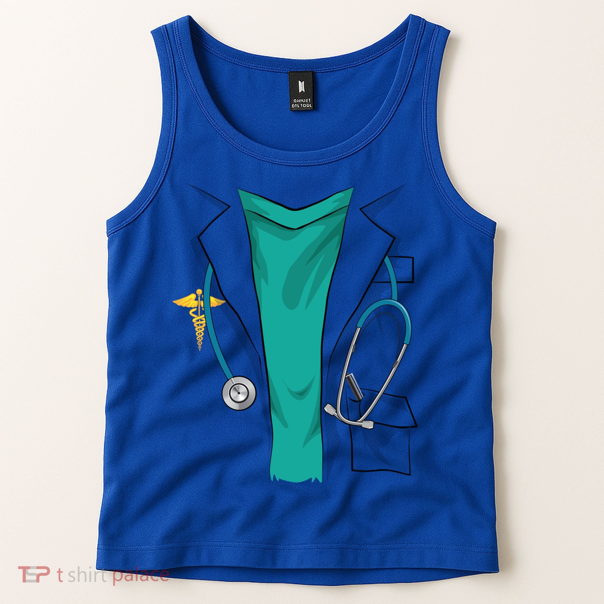 Cool Doctor Uniform Halloween Costume Funny Lazy Diy Gift Tank Top