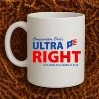 Conservative Dads Ultra Right 100% Work Free American Beer Coffee Mug thumb 2