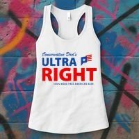 Conservative Dads Ultra Right 100% Work Free American Beer Women's Tank Top thumb 3