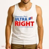 Conservative Dads Ultra Right 100% Work Free American Beer Tank Top thumb 3