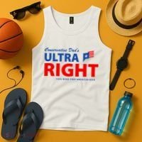 Conservative Dads Ultra Right 100% Work Free American Beer Tank Top thumb 4