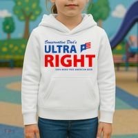 Conservative Dads Ultra Right 100% Work Free American Beer Kids Hoodie thumb 3