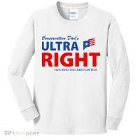 Conservative Dads Ultra Right 100% Work Free American Beer Kids Long Sleeve Shirt thumb 0