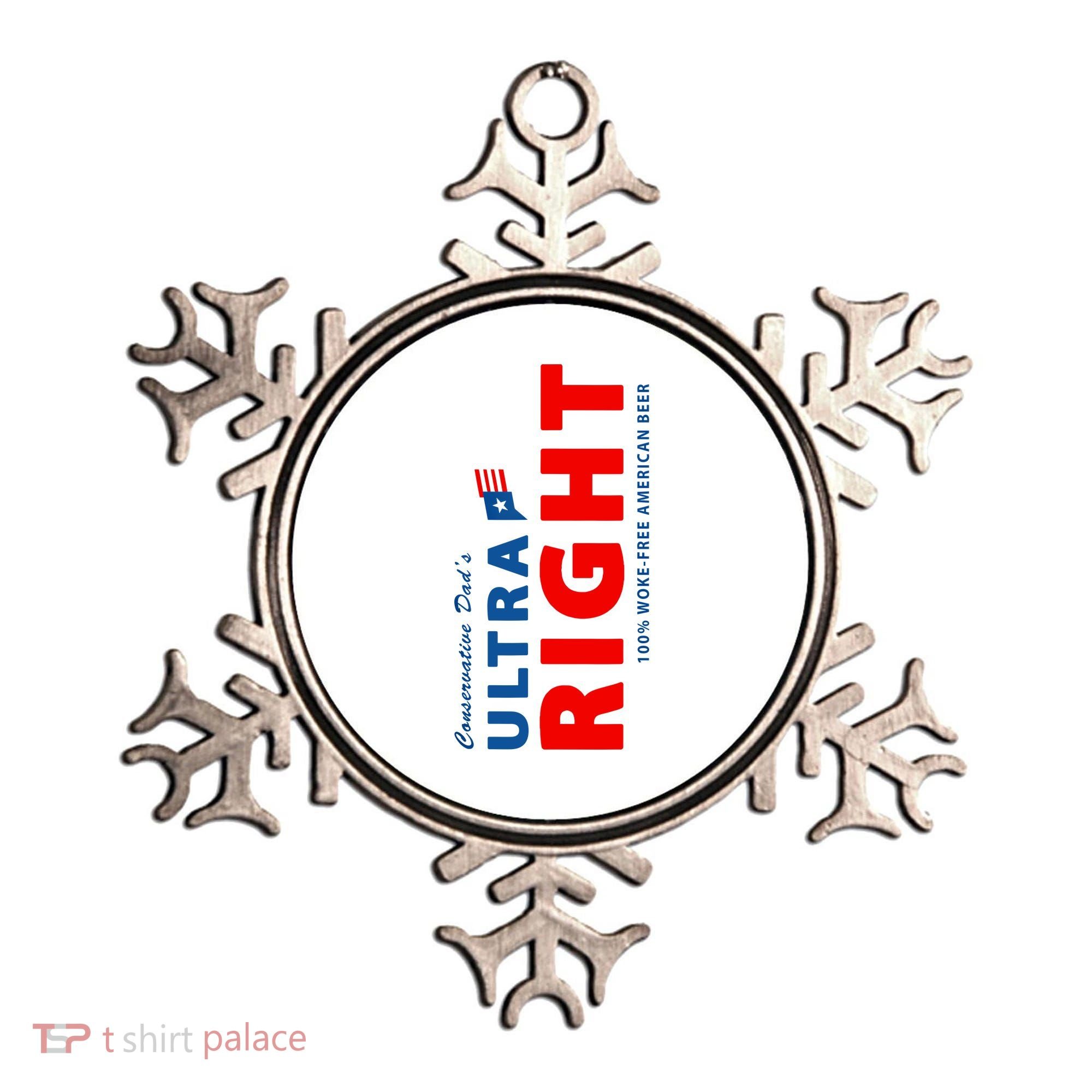 Conservative Dads Ultra Right 100% Work Free American Beer Ornament