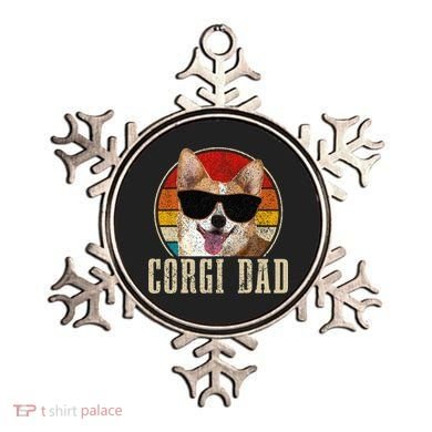 Corgi Dad Vintage Sunglasses Funny Corgi Dog Owner Ornament